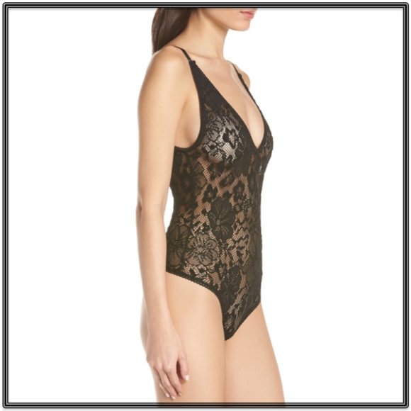 Free People: LIVE IT UP LACE BODYSUIT - NWT - Picture 2 of 5